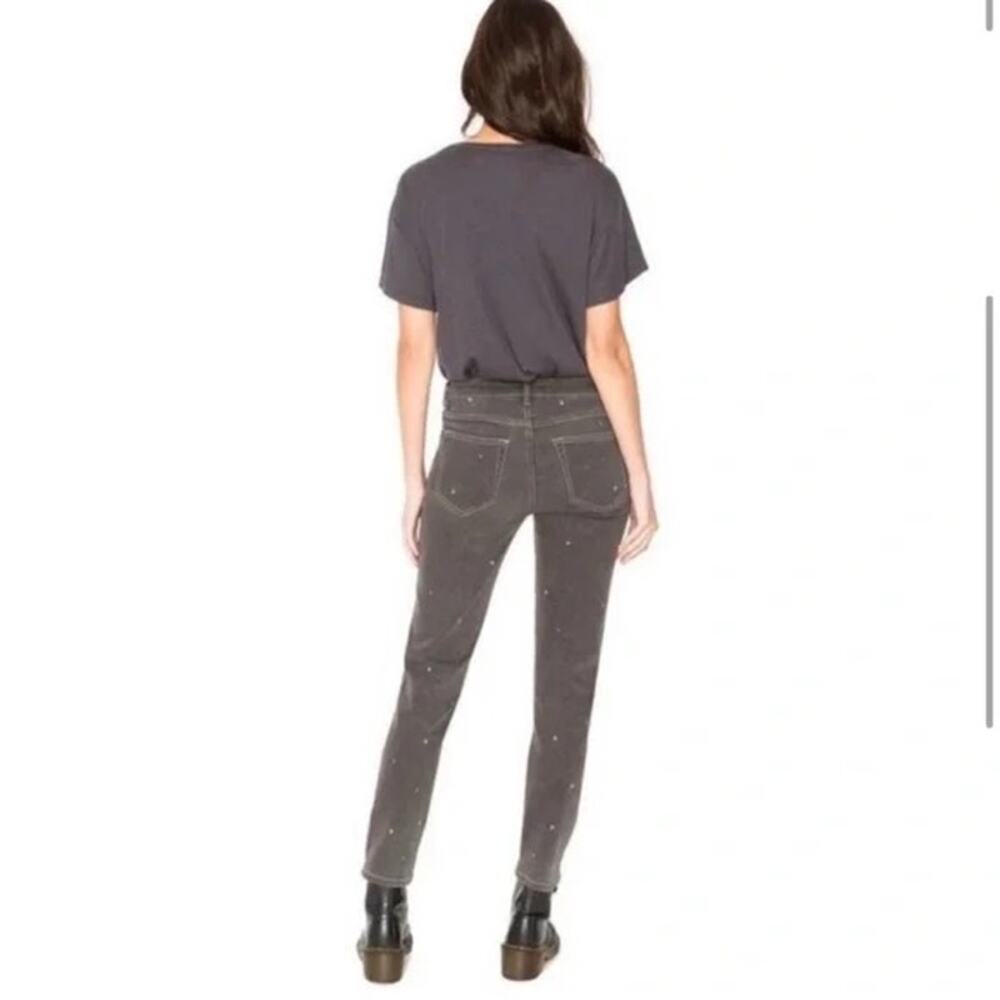 NWT-Free People X Sandrine Rose Polka Grey High Waisted Skinny Jeans Sz:27- $138 - Picture 2 of 5